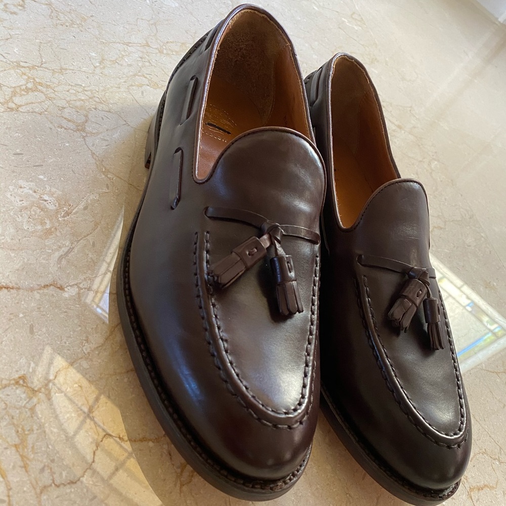 J.Crew Cigar Brown Ludlow Tassel Loafers